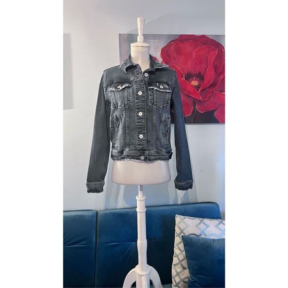 ZARA JEAN JACKET WOMENS SIZE M - Picture 3 of 10